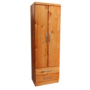 CLOSET 2 PUERTAS, TERCIADO CON FRENTE DE MADERA